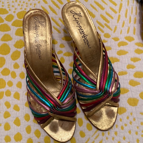 Vintage metallic rainbow shoes - Picture 1 of 3